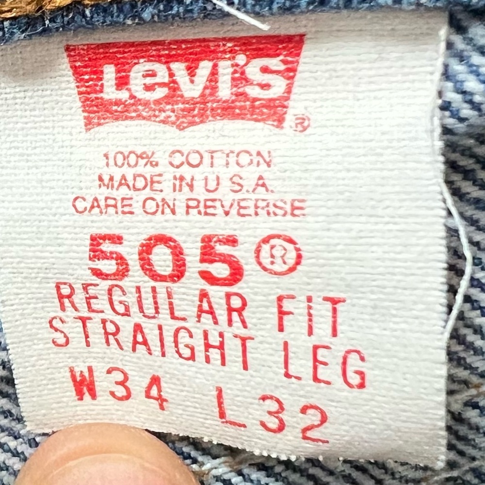 505 Dark Blue Denim Frayed Hem Women's Shorts - Picture 5 of 5